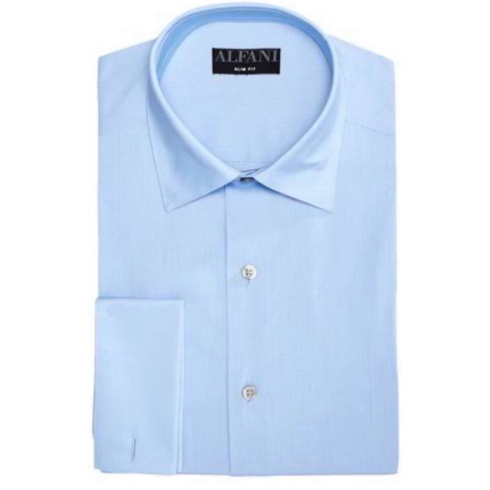 Alfani mens alfani tech solid classic fit dress new size L